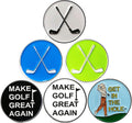 Golf Ball Markers Soft Enamel Golf Ball Markers with Strong Magnetic Hat Clip, a Premium Golf Gifts for Golfer