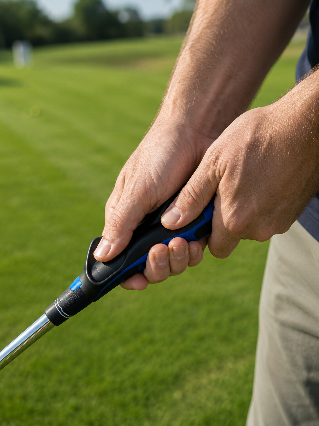 Grip Trainer Attachment, Sets Your Hands Every Swing