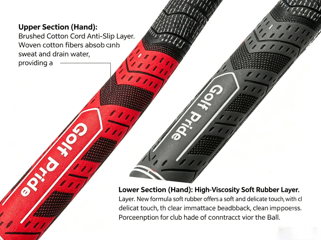 13Pcs/Set Natural Rubber Enhanced Grip with Durable Anti-Slip Design, Professional Golf Club Grip for Men & Women Standard Mid-Size Golf Club Grip Set New Jumbo Golf Grip Golf Hybrid Set Swag Waterproof Golf Head Covers, Golf Equipment, Supplemental Golf,