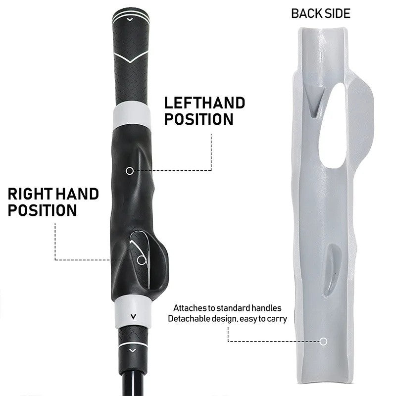 Golf Grip Trainer Aid Attachment Outdoor Swing Beginner Training Corrector Right