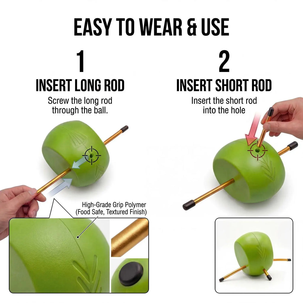 Golf Swing Training Aid Ball with Arm Connection Trainer - Enhances Grip, Posture, Swing Control - Portable Practice Gear for Beginners & Enthusiasts