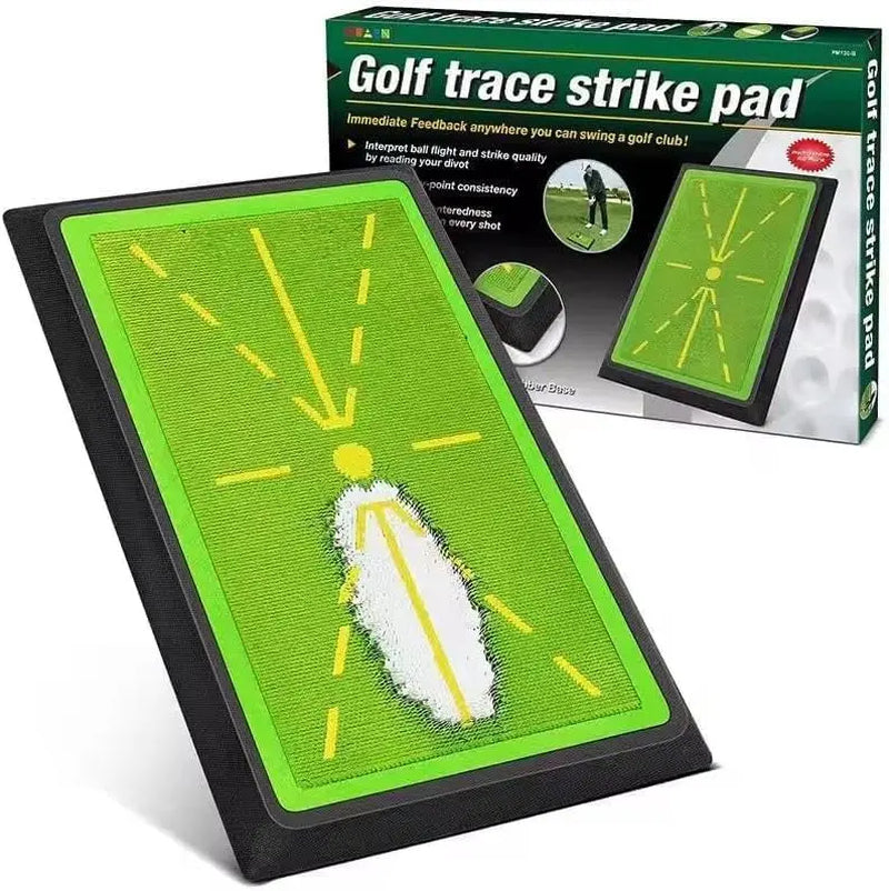 Compact Golf Training Mat with Instant Swing Feedback, 12"X17" Durable Synthetic Turf Training Aid for Adults, Indoor & Outdoor Practice Gear with Feedback Tool