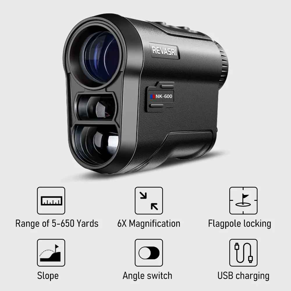 REVASRI - Laser Golf Rangefinder - 1000Y - with Slope and Pin Lock Vibration
