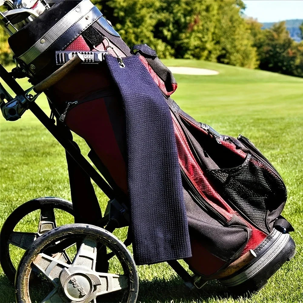 Golf Towel, Bi-Fold with Carabiner Clip